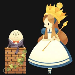 0313「鏡の国のアリス」（部分）（デジタルイラスト、2013年）