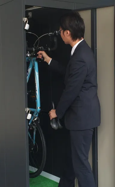 自転車の入庫 イメージ