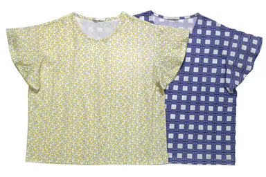 HELMi nordic line　rytmi柄／punos柄Tシャツ