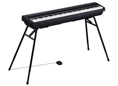 別売のスタンド「KS-12」と『FP-30-BK』の組み合わせ