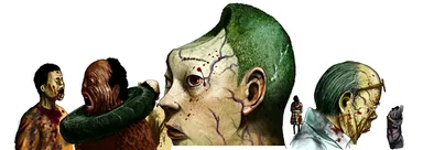 ZQNのイラスト　(c)2016 映画「アイアムアヒーロー」製作委員会　(c)2009 花沢健吾／小学館