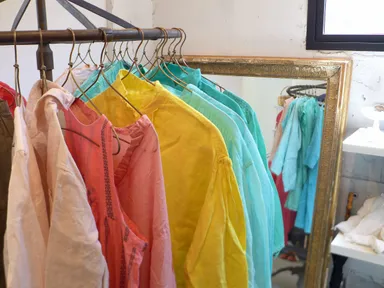 初夏をイメージした染め