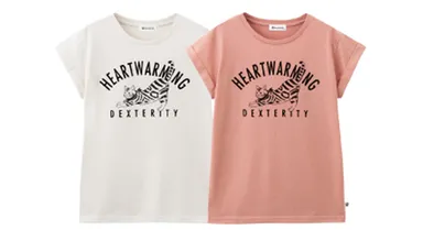 Cat袖折返しTシャツ(M・L)