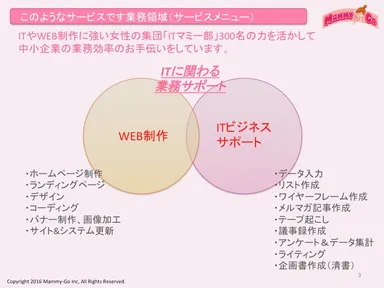 マミーゴーの事業領域