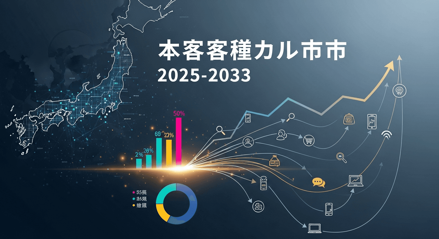 日本のカスタマージャーニー分析市場は2033年までに30億420万米ドル規模へと加速成長が見込まれ、年平均成長率14.92%で成長