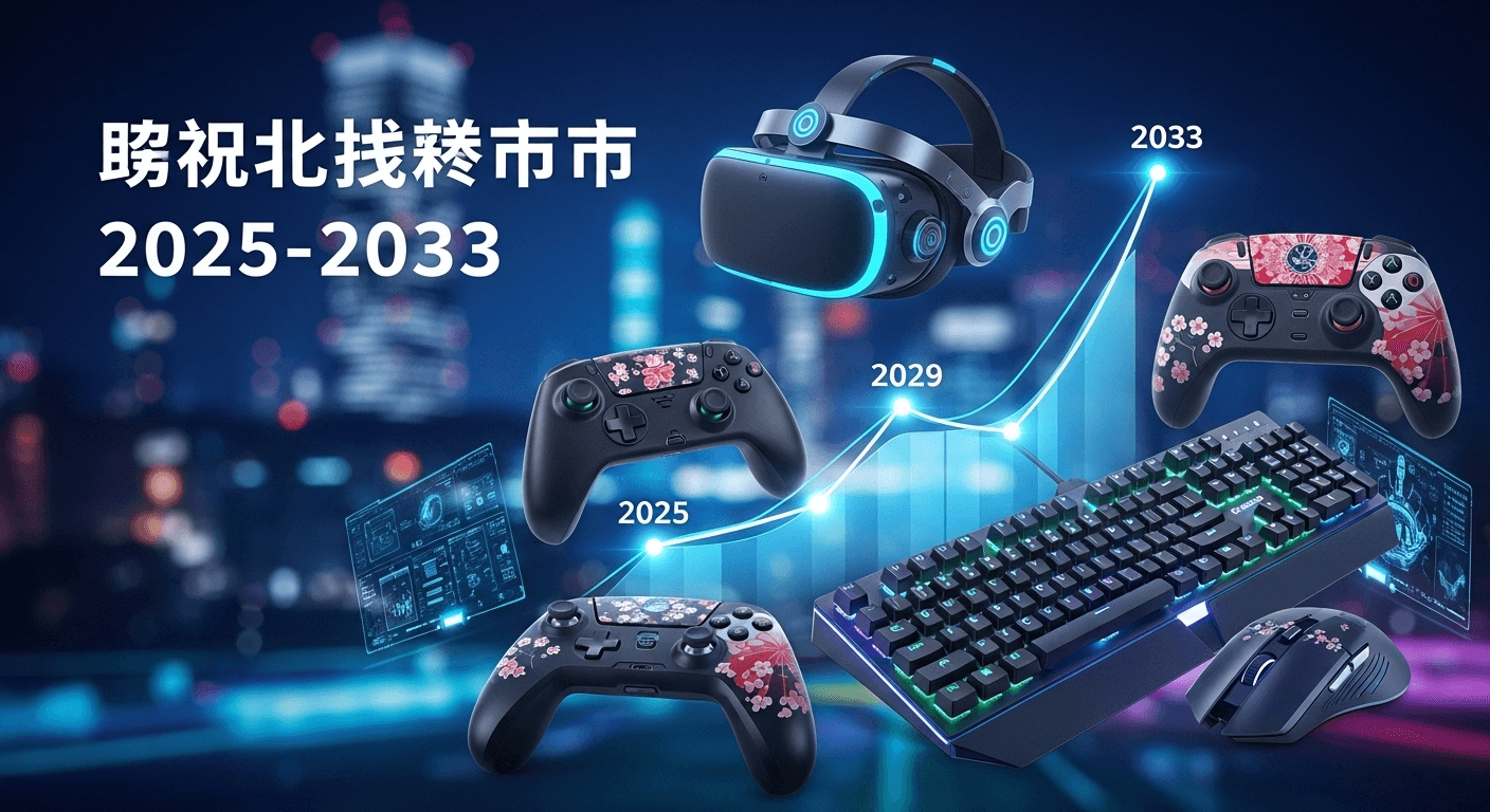 日本のゲーム機市場は2033年までに70億米ドルに達すると予測|年平均成長率9.1%を記録