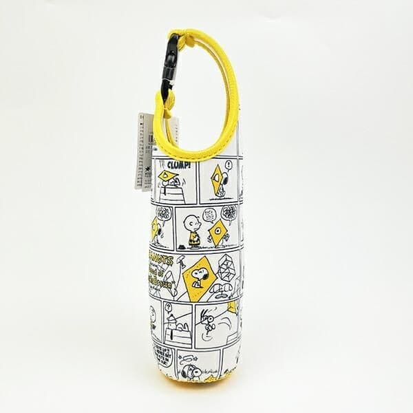 スヌーピー75周年の記念デザインがうれしいペットボトルカバー。