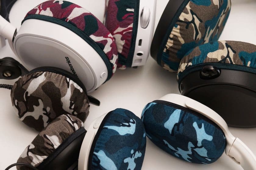 人気のヘッドホンカバー「mimimamo(R)」に新色が登場、
4月15日に販売開始
~おしゃれな迷彩柄4色を追加~